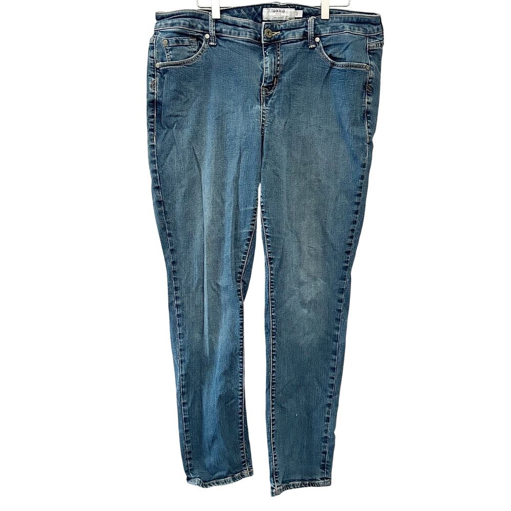 TORRID First At Fit Skinny Jeans Womens Plus Size 16T Medium Wash